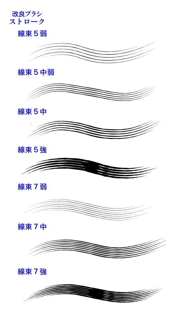 線形+束系+エフェクト系 ブラシ集