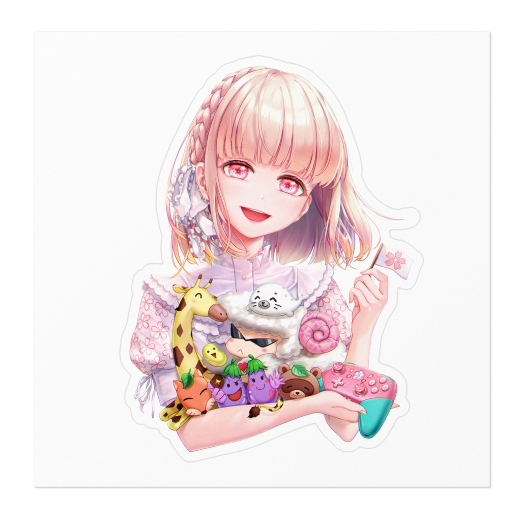 桜とゆかいな仲間たちステッカー