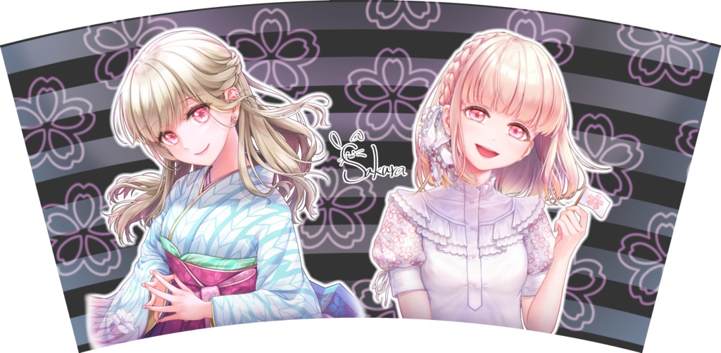 桜タンブラー黒