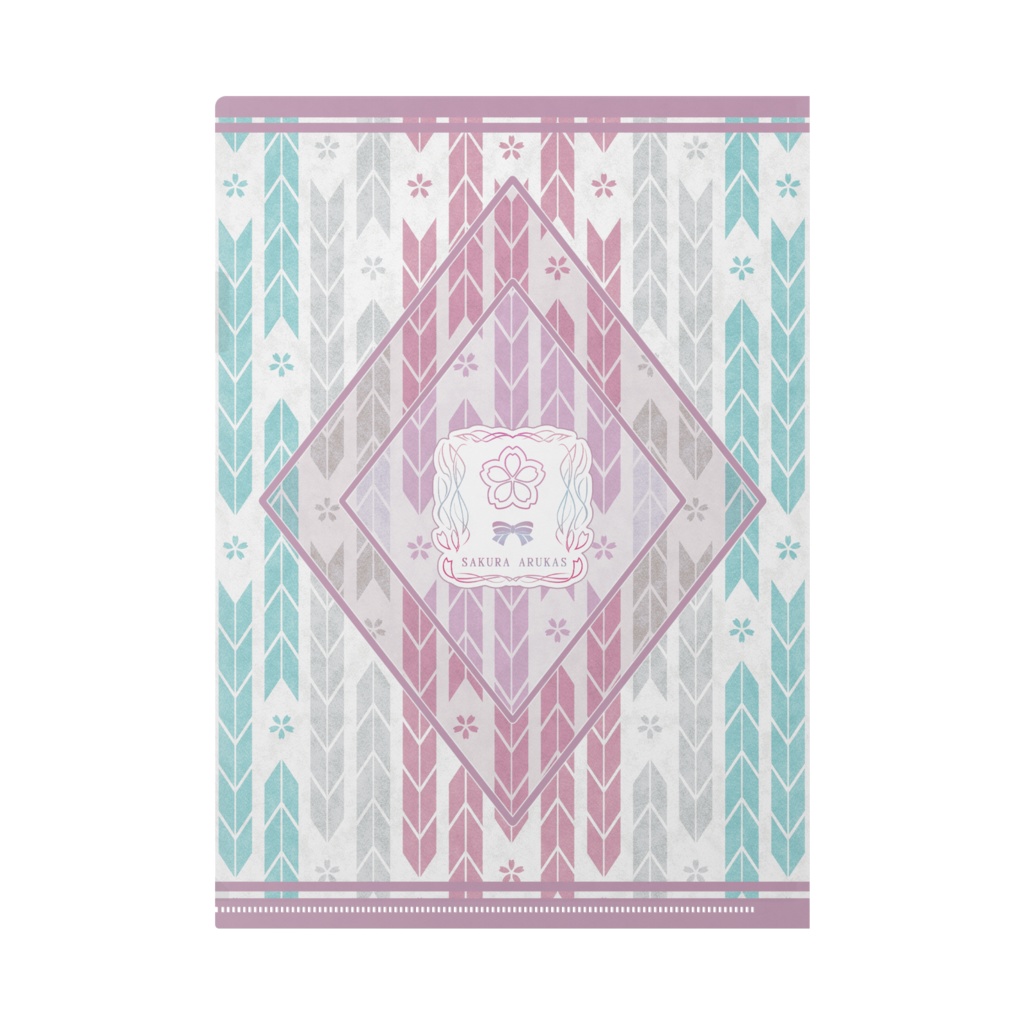 袴桜クリアファイル(白)