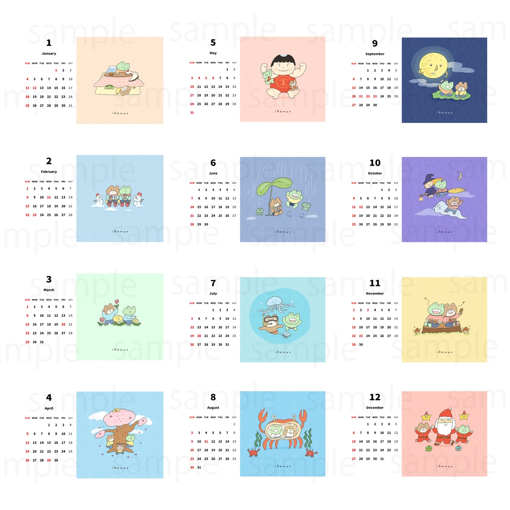 2026年卓上カレンダー