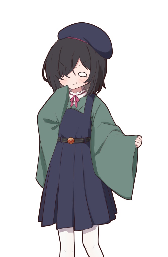メカクレけもみみ少女 立ち絵