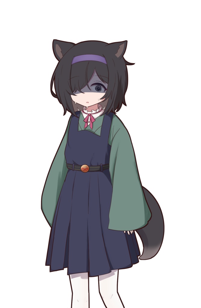 メカクレけもみみ少女 立ち絵