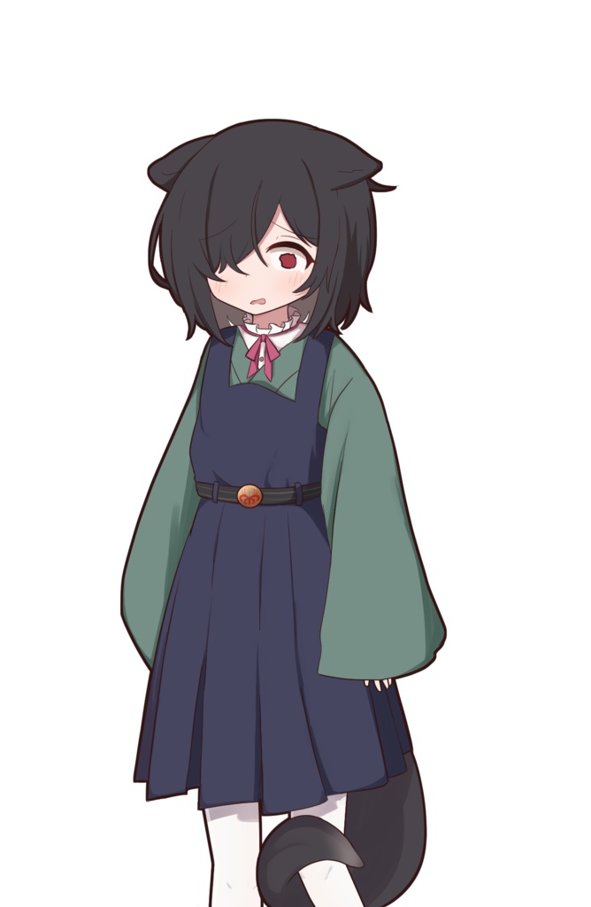 メカクレけもみみ少女 立ち絵