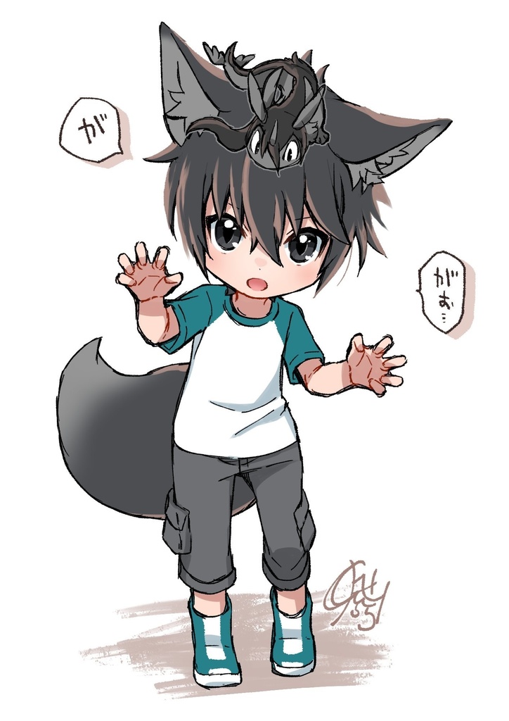 【VRChat想定】頭にのせられる!ミニヨロボシ【無料/Free】