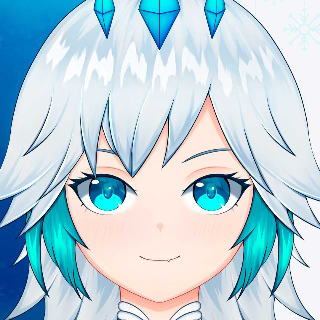 【live2dモデル】Ice Queen VTuber Model - streamskins - BOOTH