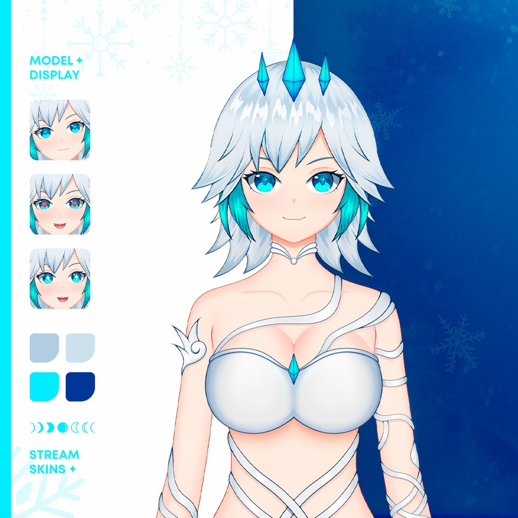 氷の女王VTuberパッケージであなたのストリーミングを氷のようにクールに!
