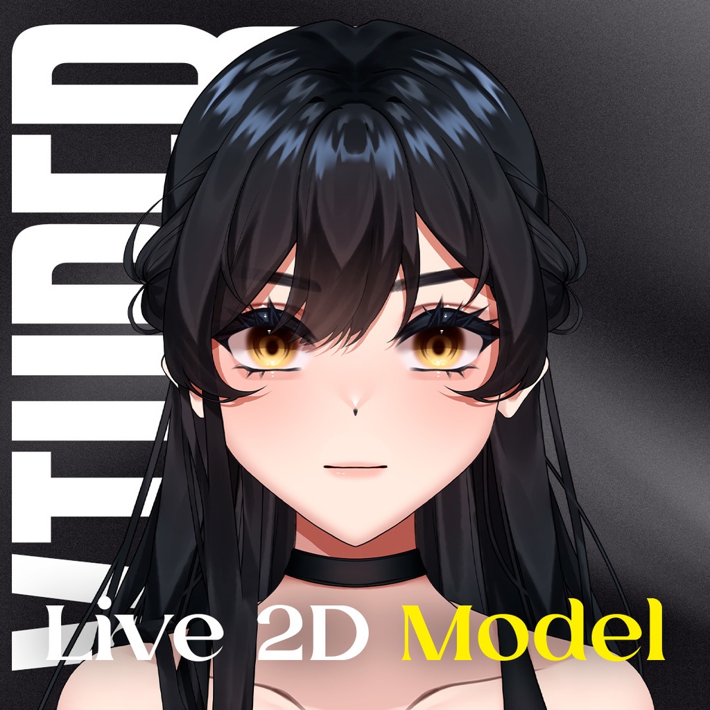 【Live2Dモデル】ゴスVTuberパック|完全ストリームセット付き