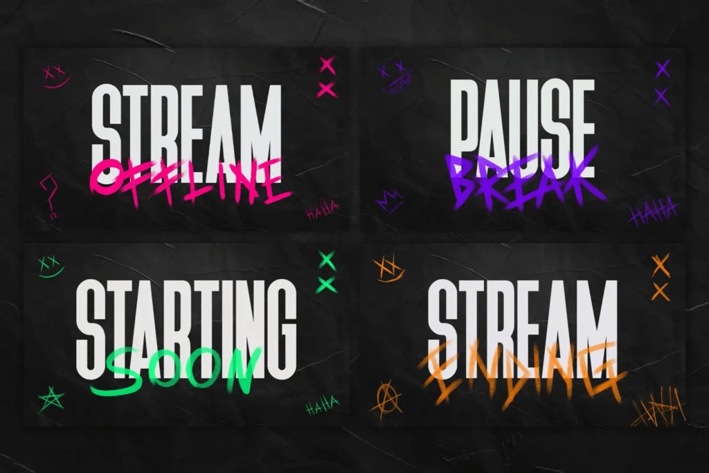 配信オーバーレイ/Stream Overlay:Glitch