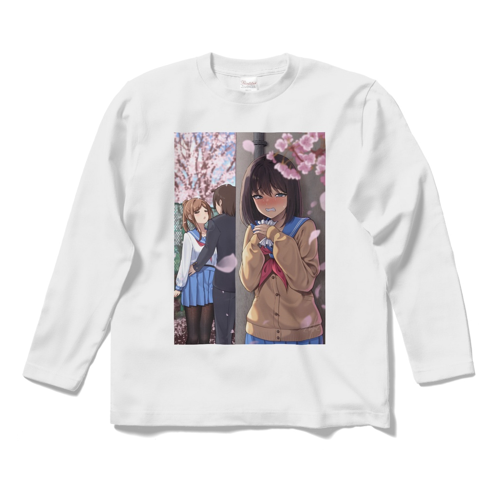 片思い(2026年ver.)ロングスリーブTシャツ - 白 / Unrequited Love (2026 Ver.) Long-sleeve T-Shirt - White
