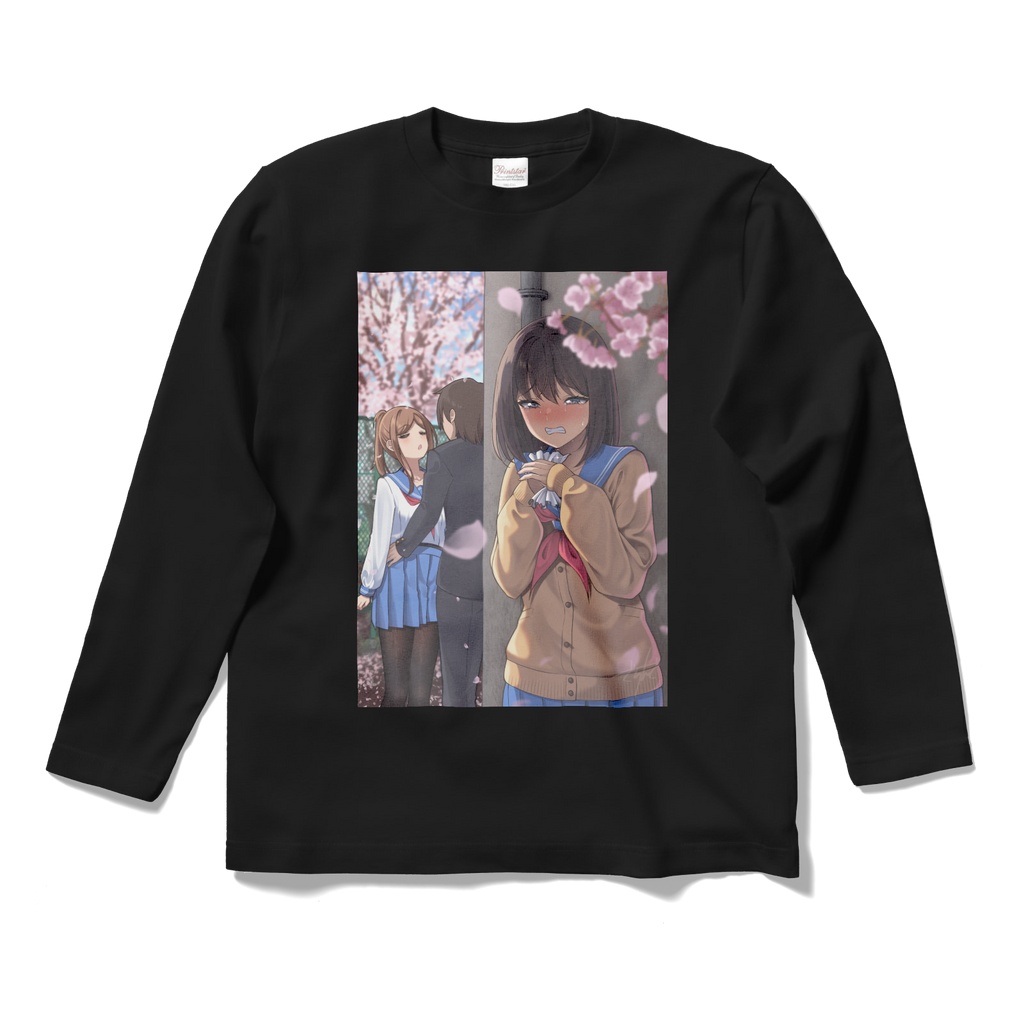 片思い(2026年ver.)ロングスリーブTシャツ - 黒 / Unrequited Love (2026 Ver.) Long-sleeve T-Shirt - Black