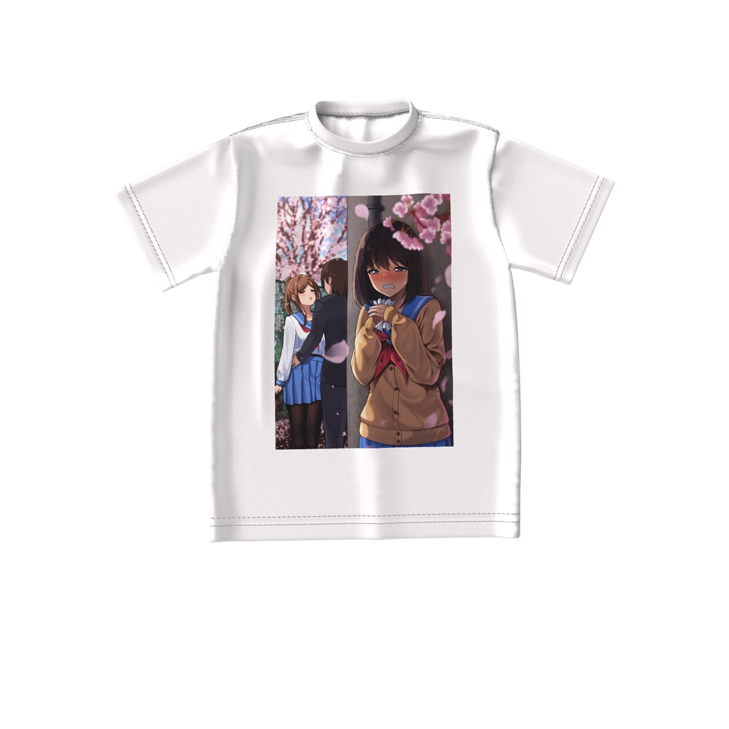 片思い(2026年ver.)ビッグシルエットTシャツ - 白 / Unrequited Love (2026 Ver.) Oversized silhouette T-Shirt - White
