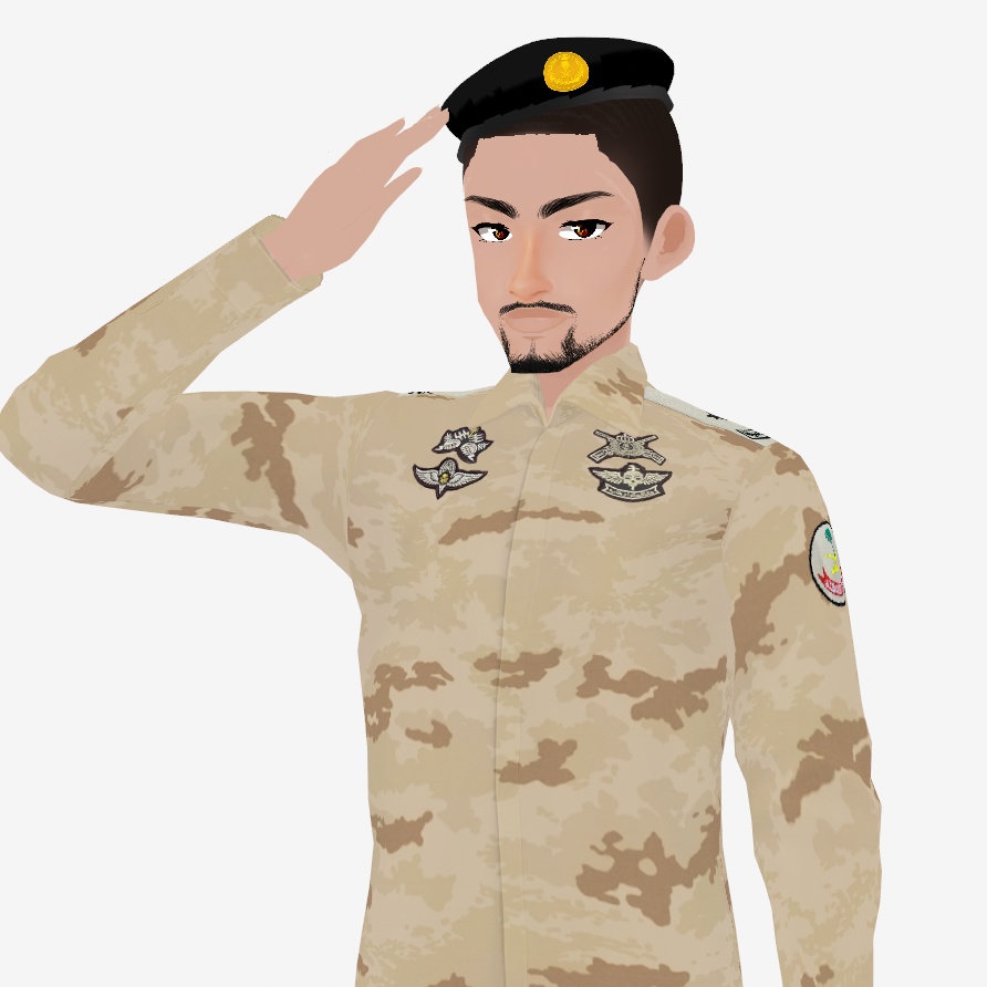 Arab Military uniform 【VRoid】