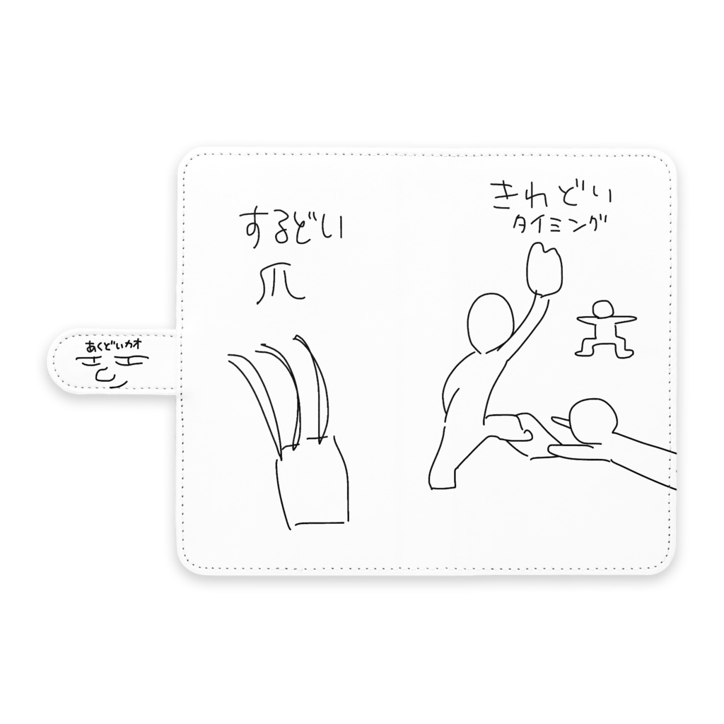 手帳型Androidケース 3D(スリーどい)