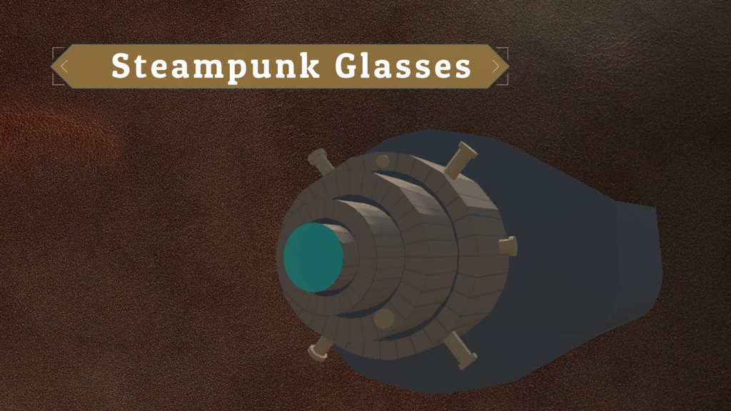 【3Dモデル】スチームパンク風眼鏡（片目）