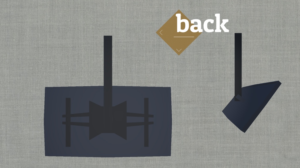 【3Dモデル】天井吊りモニター