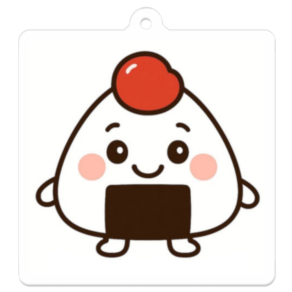 こめまる｜ほかほか白ごはん（うめ）  アクリルキーホルダー