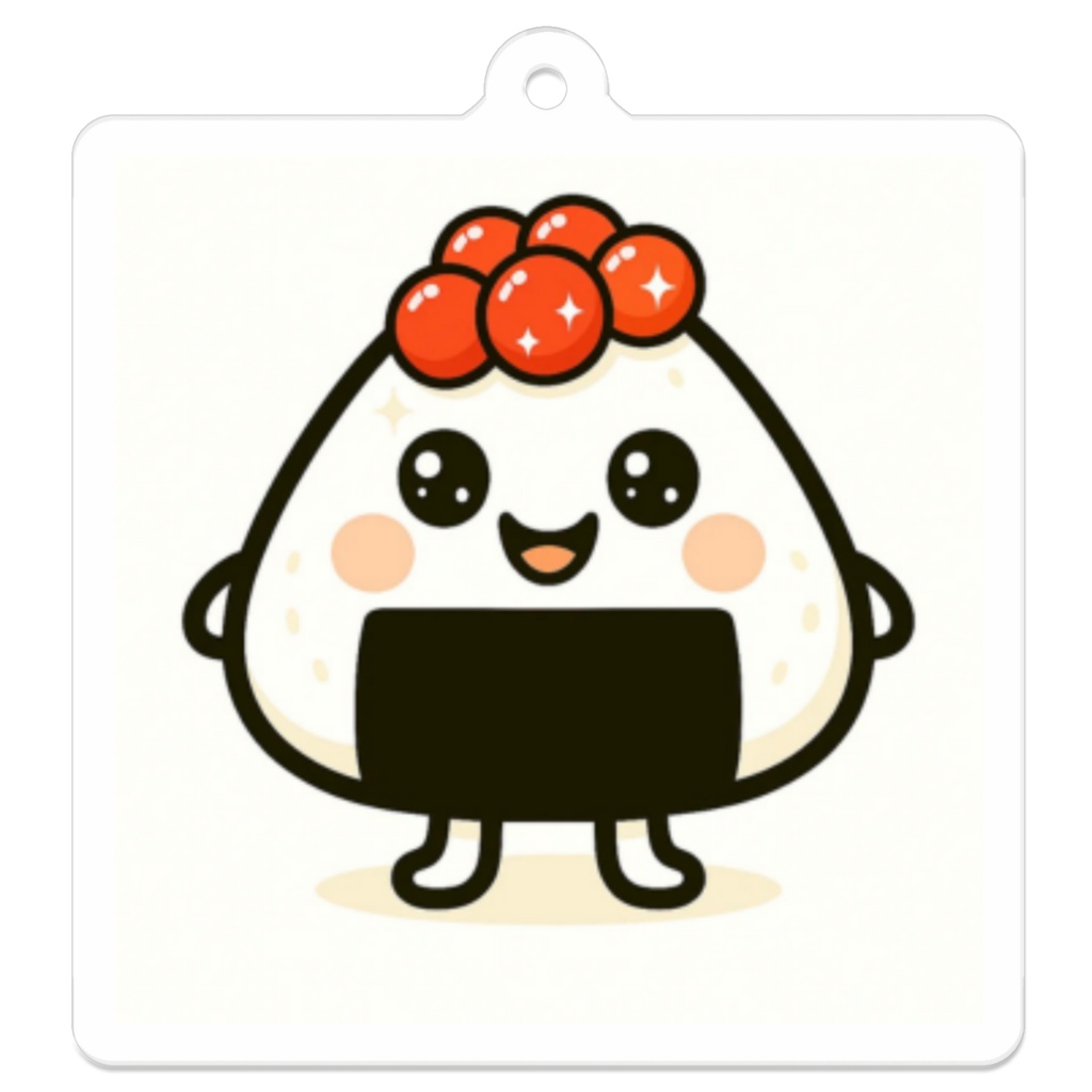 こめまる｜ほかほか白ごはん（いくら）  アクリルキーホルダー