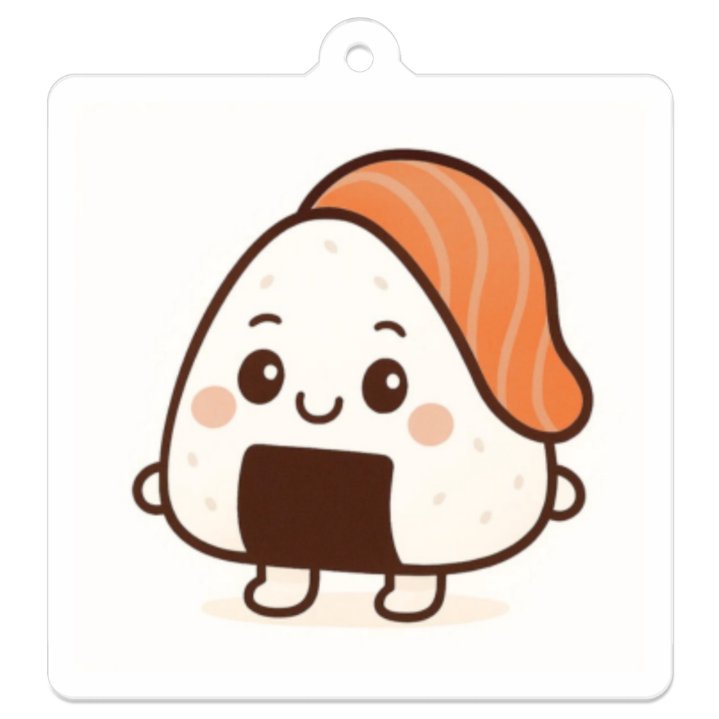 こめまる｜ほかほか白ごはん（しゃけ）  アクリルキーホルダー