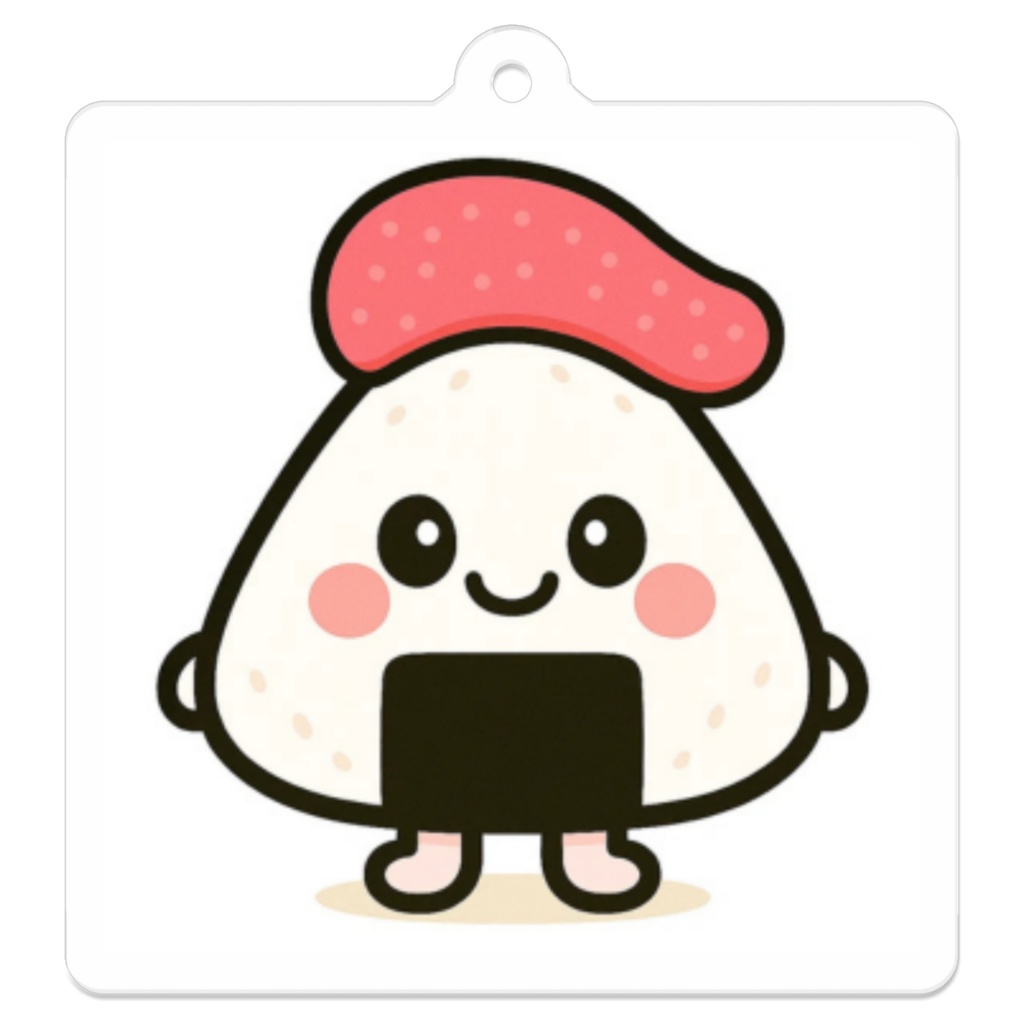 こめまる｜ほかほか白ごはん（めんたいこ）アクリルキーホルダー