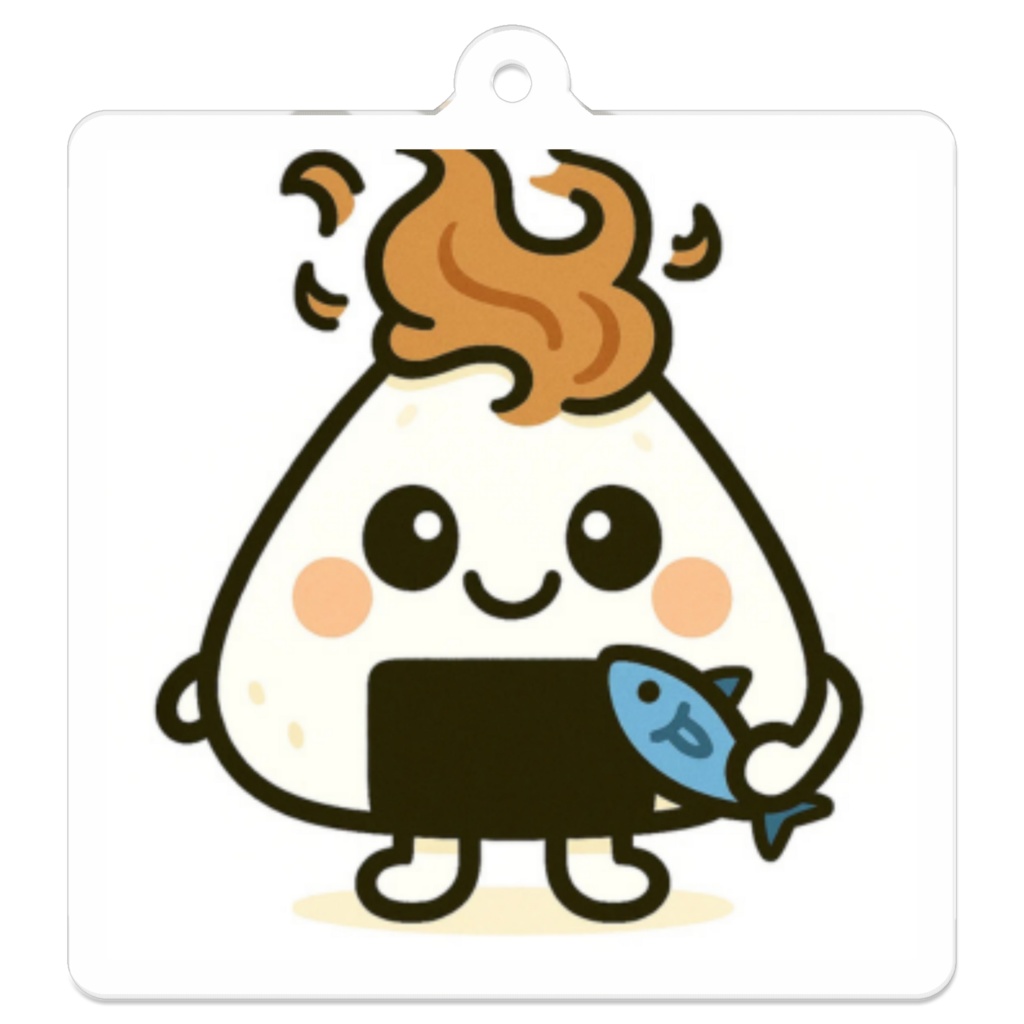 こめまる｜ほかほか白ごはん（おかか）アクリルキーホルダー