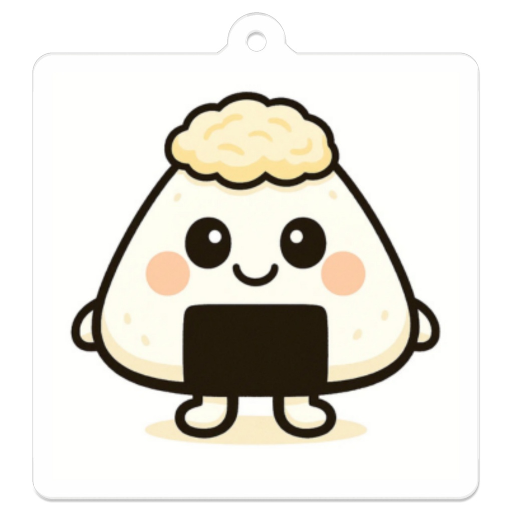 こめまる｜ほかほか白ごはん（ツナマヨ）アクリルキーホルダー