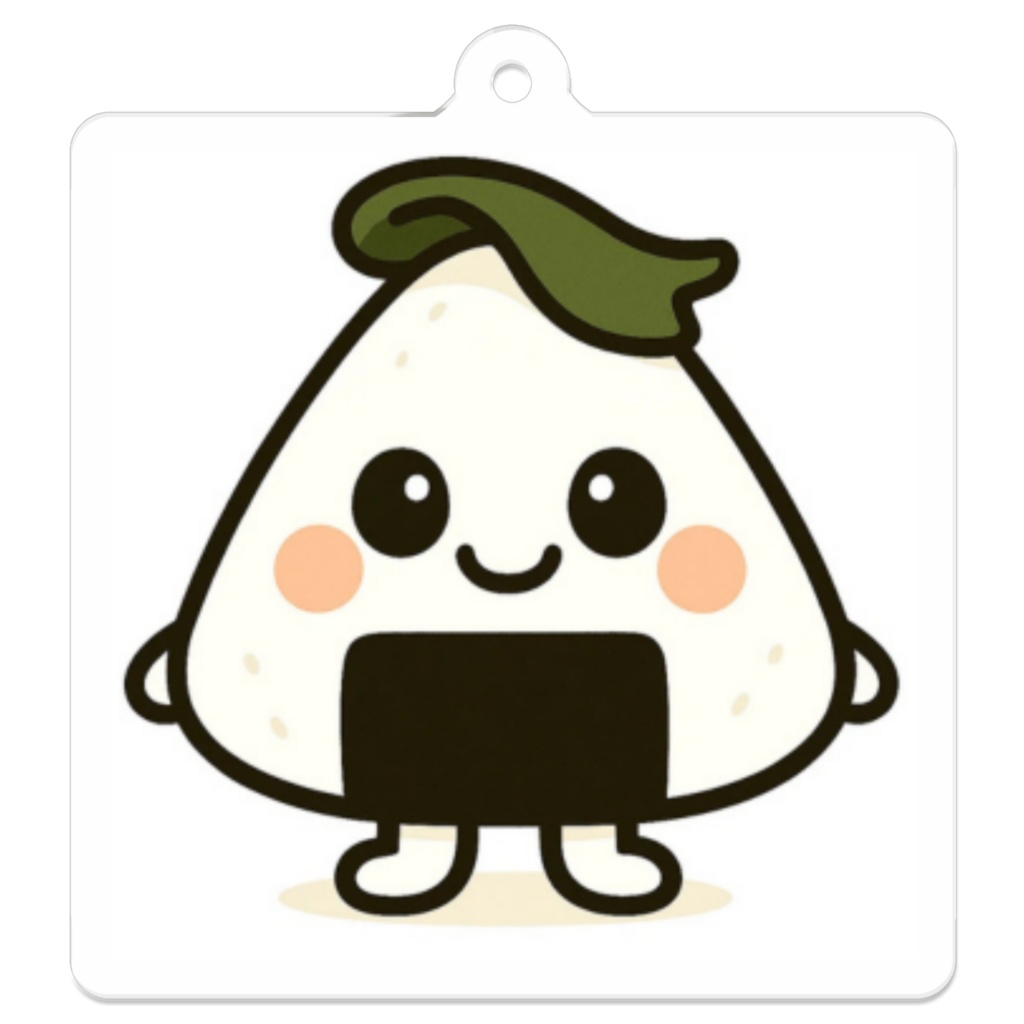 こめまる｜ほかほか白ごはん（こんぶ）アクリルキーホルダー