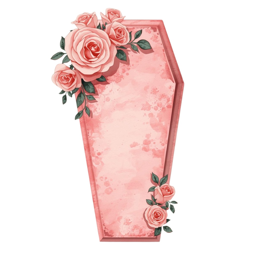 水彩風 ピンク アンティーク可愛い ハロウィン クリップアート セット(PNG背景透過/全20種類)