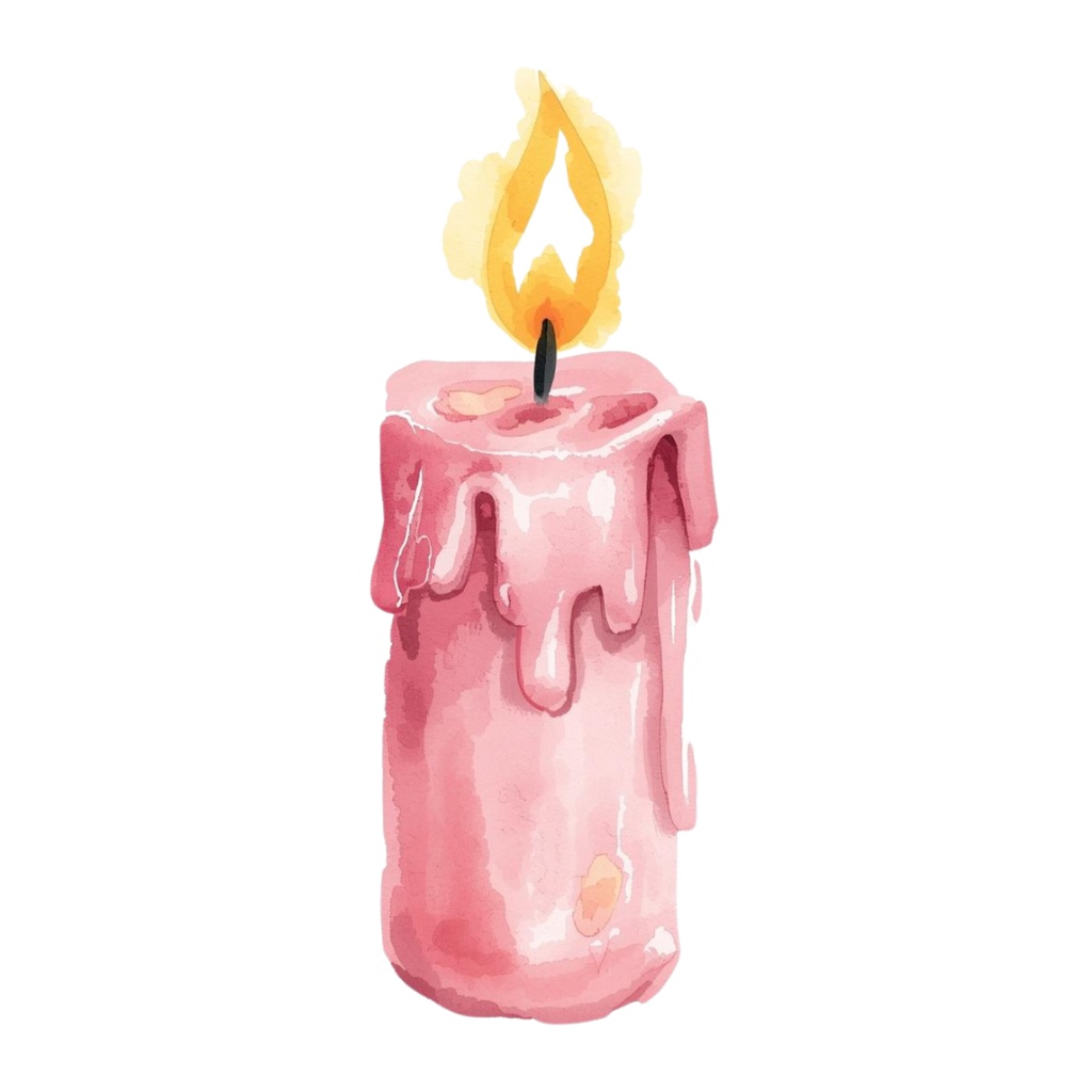 水彩風 ピンク アンティーク可愛い ハロウィン クリップアート セット(PNG背景透過/全20種類)