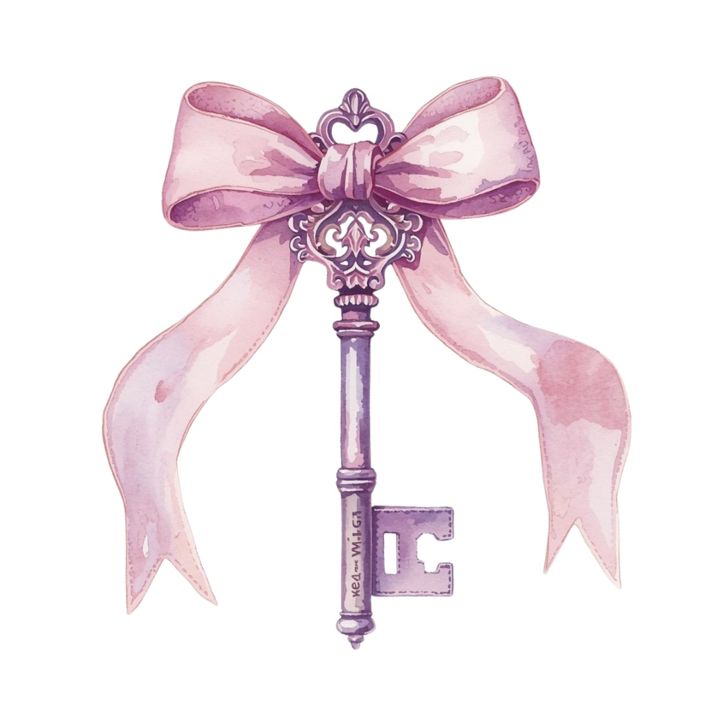 アンティーク可愛い紫のハロウィン水彩イラスト|商用利用OKクリップアート集