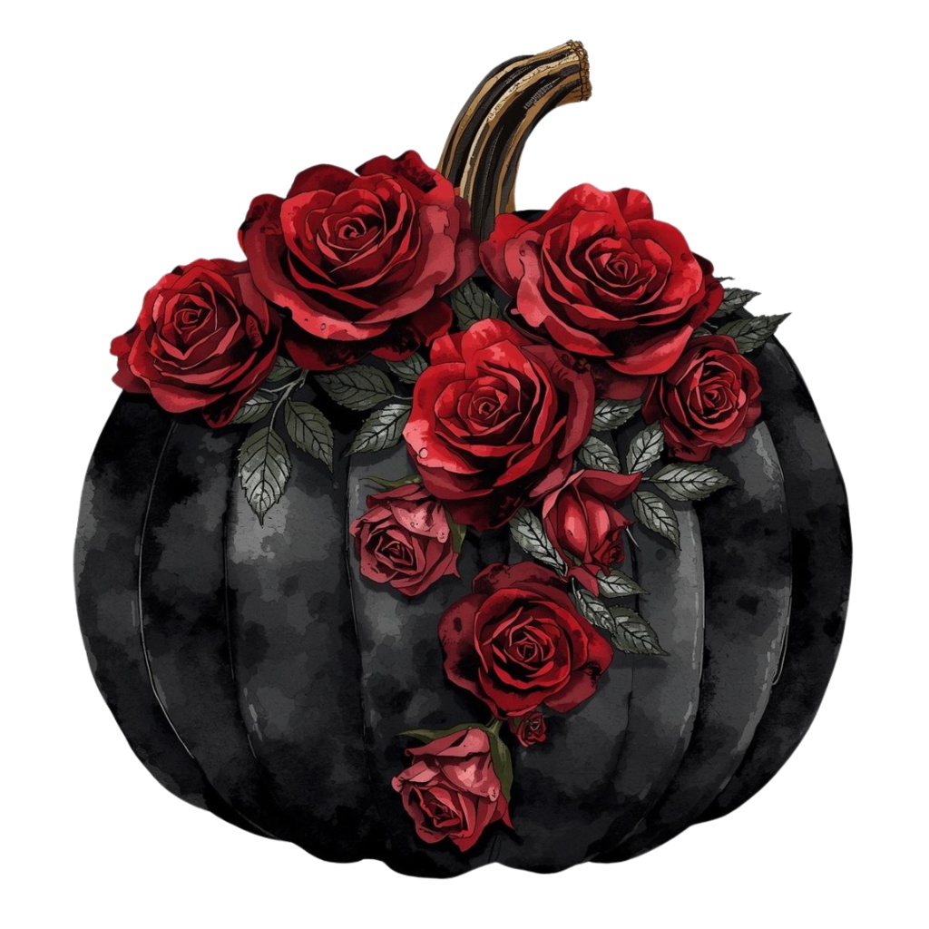 ゴシックスタイルの黒いハロウィンクリップアート20種