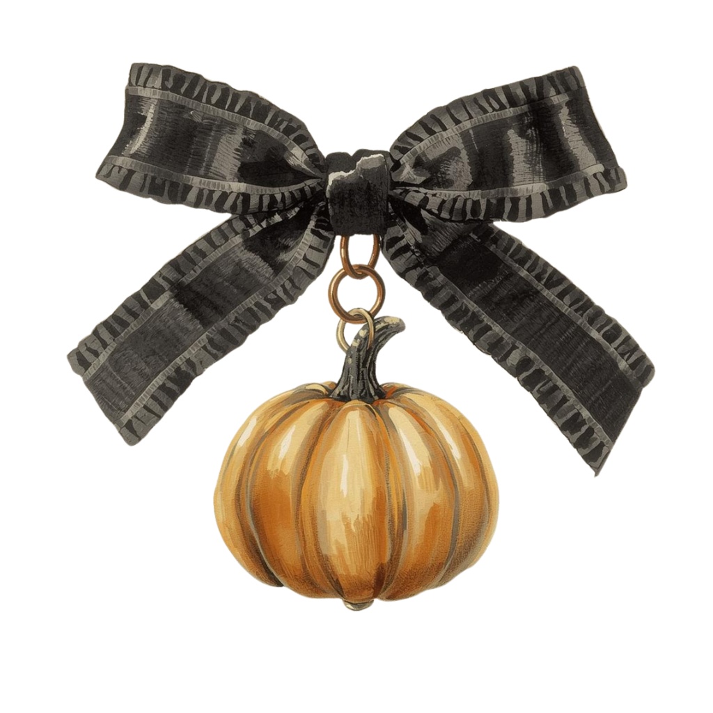 ゴシックスタイルの黒いハロウィンクリップアート20種