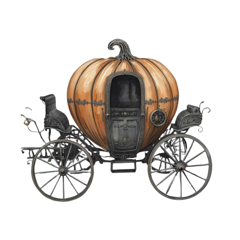 ゴシックスタイルの黒いハロウィンクリップアート20種