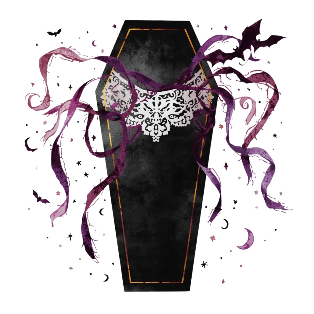 ゴシックスタイルの黒いハロウィンクリップアート20種