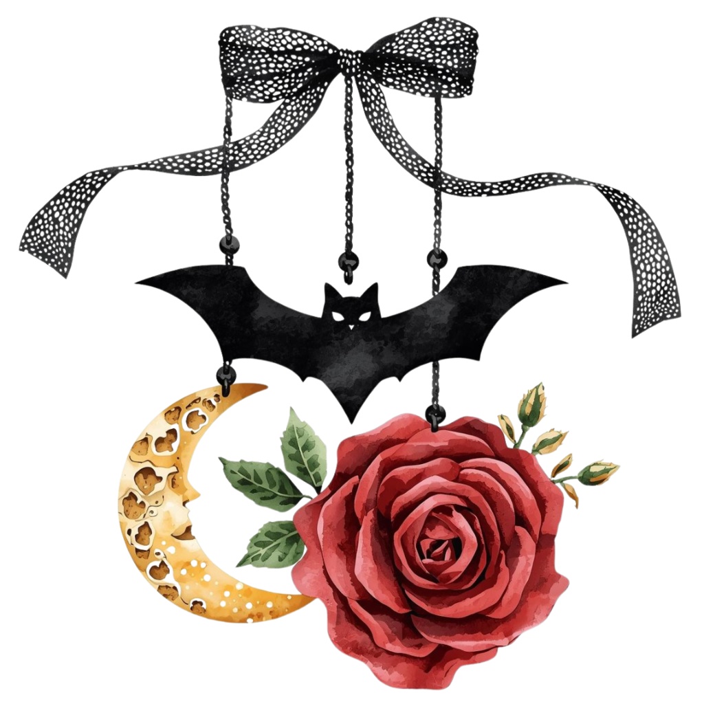 ゴシックスタイルの黒いハロウィンクリップアート20種