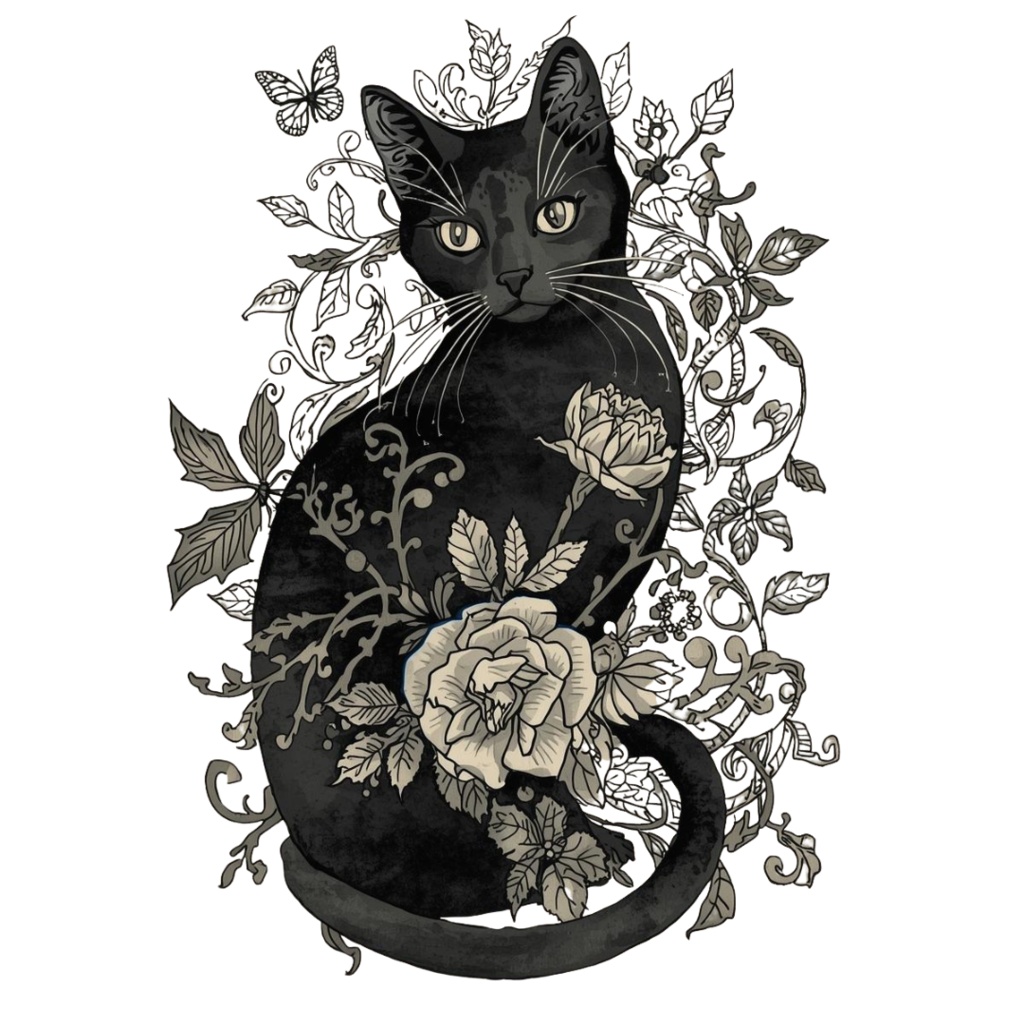 ゴシックスタイルの黒いハロウィンクリップアート20種