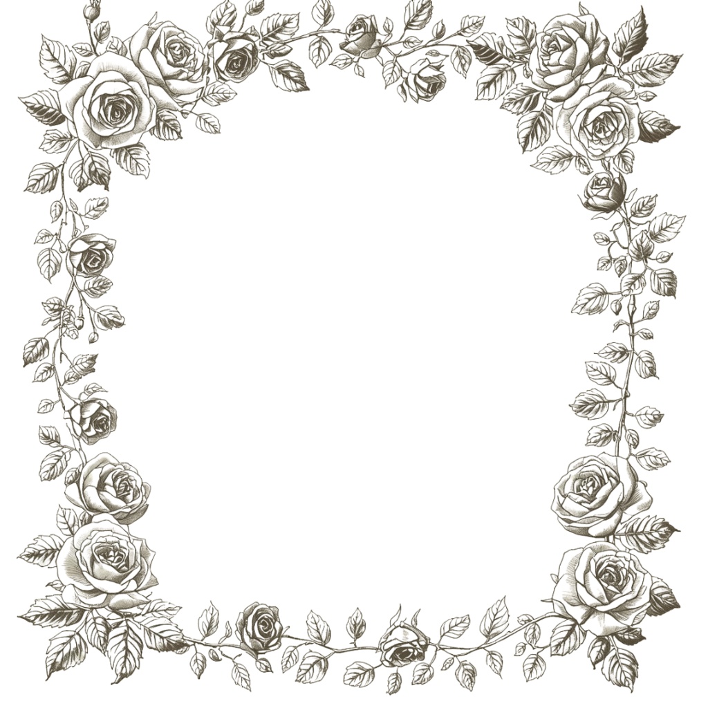 エレガントな草花の飾り枠クリップアート15種類 第2弾 商用利用可