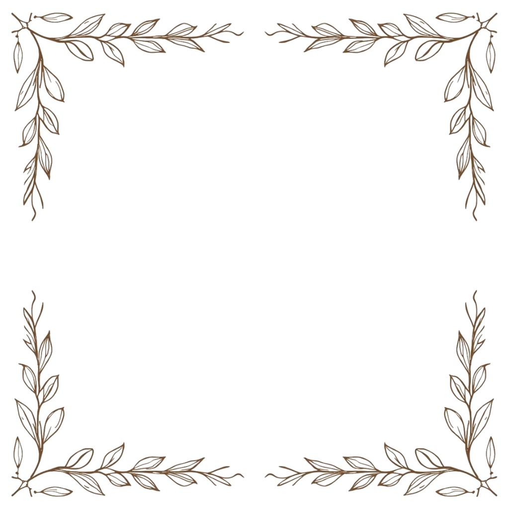 エレガントな草花の飾り枠クリップアート15種類 第2弾 商用利用可