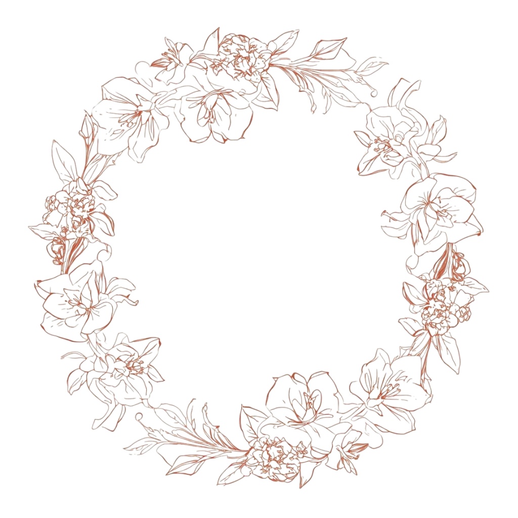 エレガントな草花の飾り枠クリップアート15種類 第2弾 商用利用可
