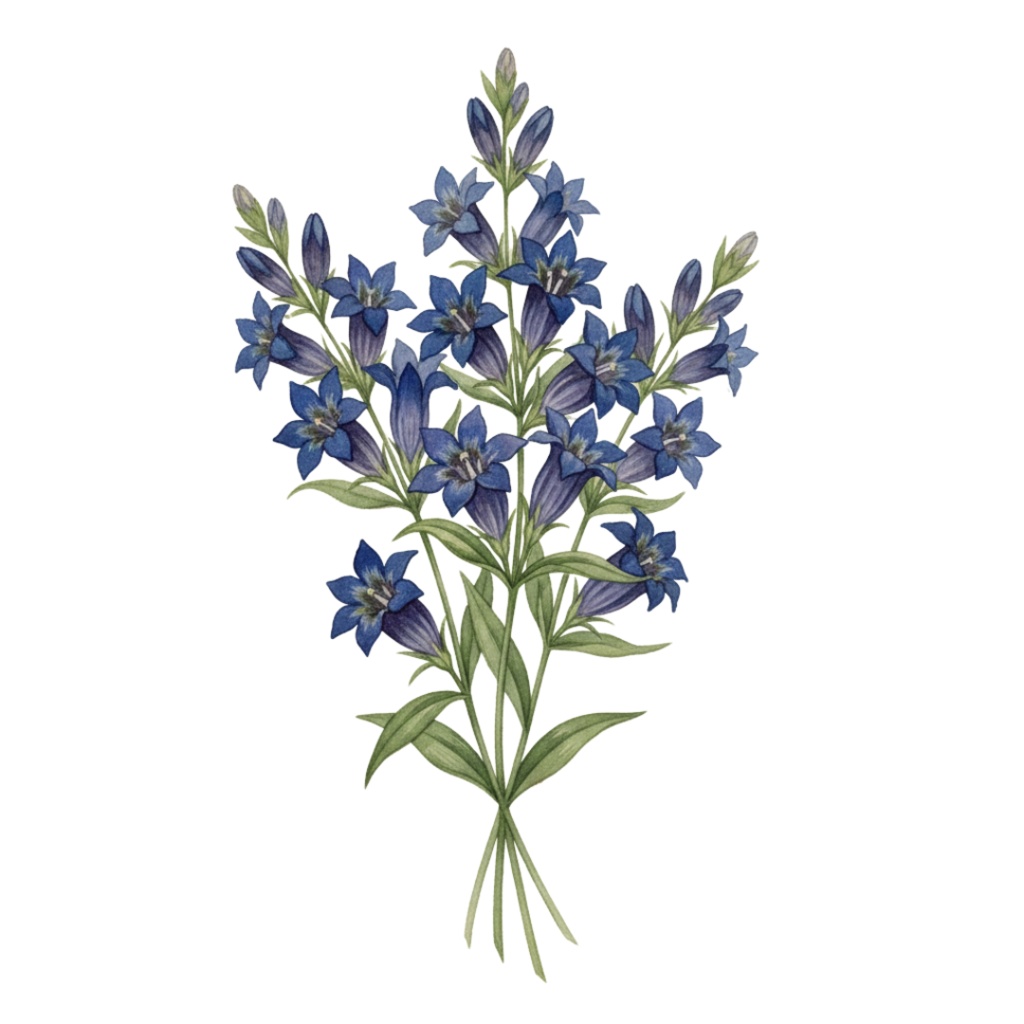 秋の訪れを告げる水彩クリップアート:アンティークフラワーコレクション(PNG)