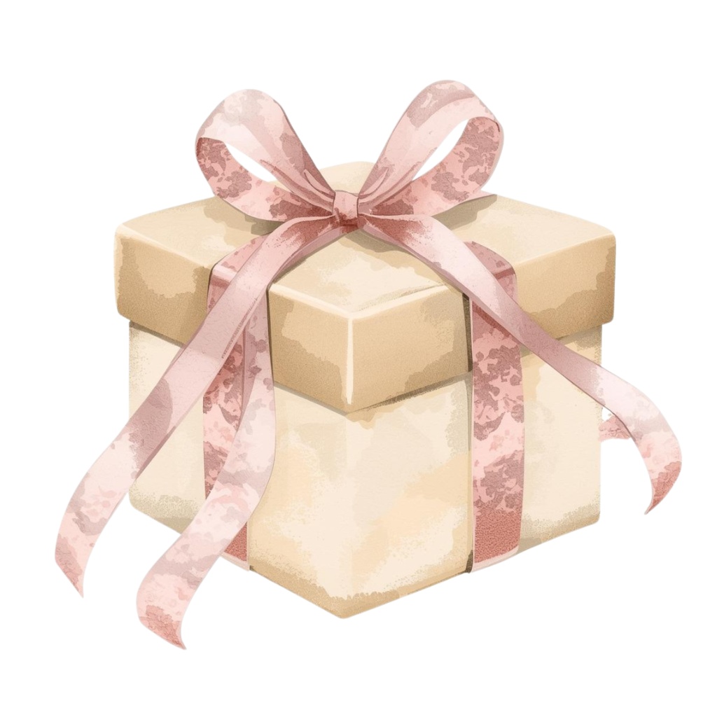 ふんわりピンクのクリスマス素材集 アンティーク×ナチュラル×水彩 Antique Pink Christmas Clipart