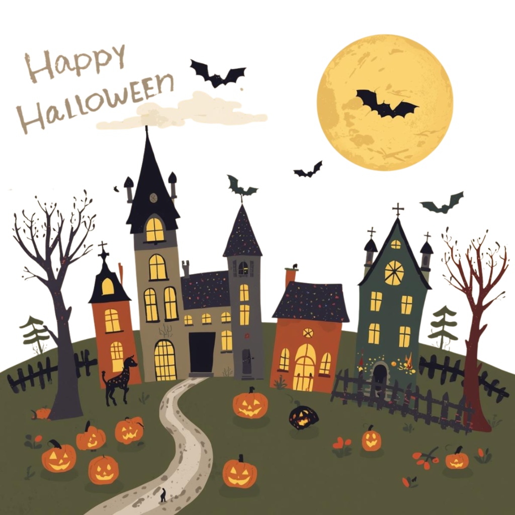 Halloween ClipArt Set|大人可愛いハロウィンクリップアート 40点セット(PNG・背景透過)