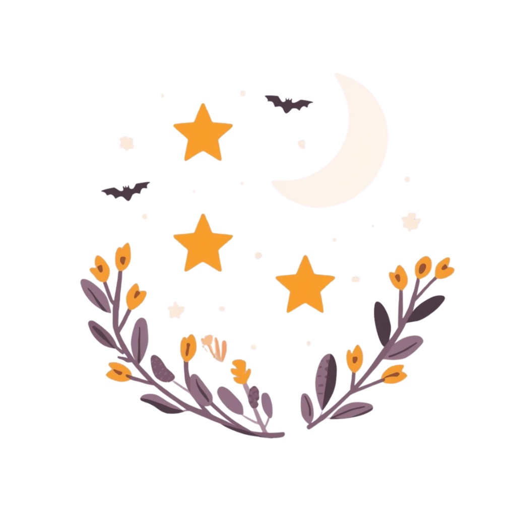 Halloween ClipArt Set|大人可愛いハロウィンクリップアート 40点セット(PNG・背景透過)