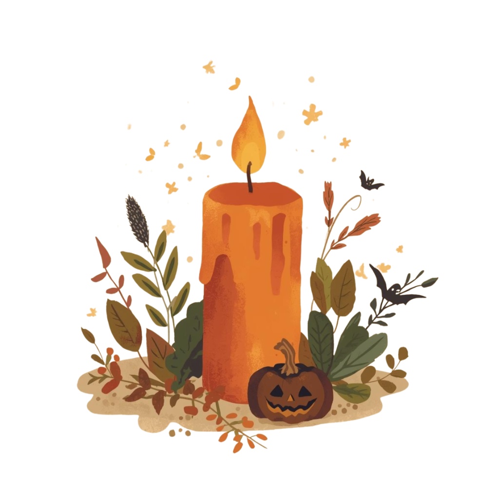 Halloween ClipArt Set|大人可愛いハロウィンクリップアート 40点セット(PNG・背景透過)