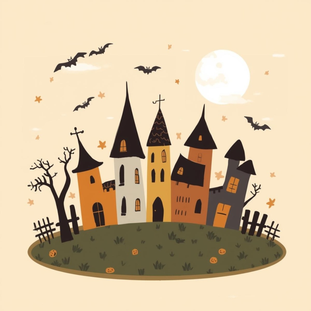 Halloween ClipArt Set|大人可愛いハロウィンクリップアート 40点セット(PNG・背景透過)