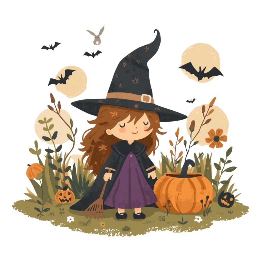 Halloween ClipArt Set|大人可愛いハロウィンクリップアート 40点セット(PNG・背景透過)