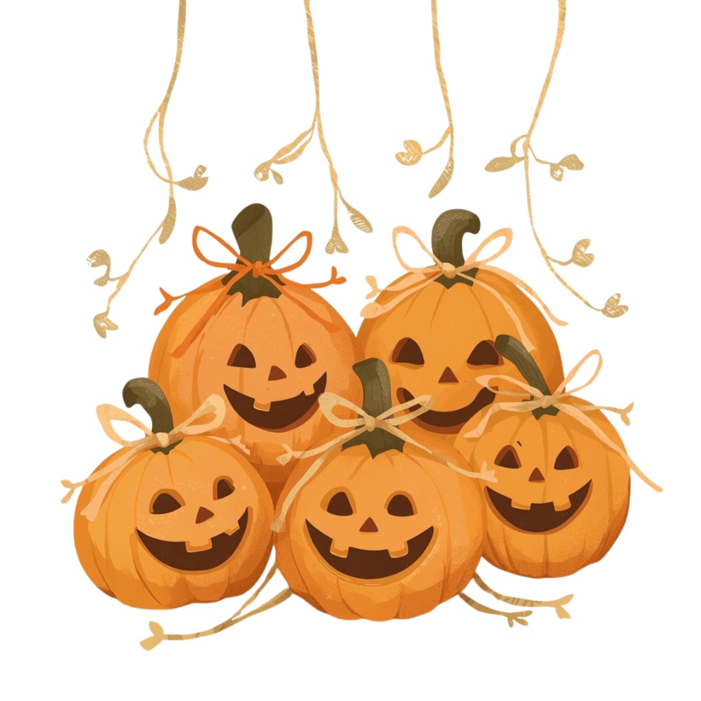 Halloween ClipArt Set|大人可愛いハロウィンクリップアート 40点セット(PNG・背景透過)