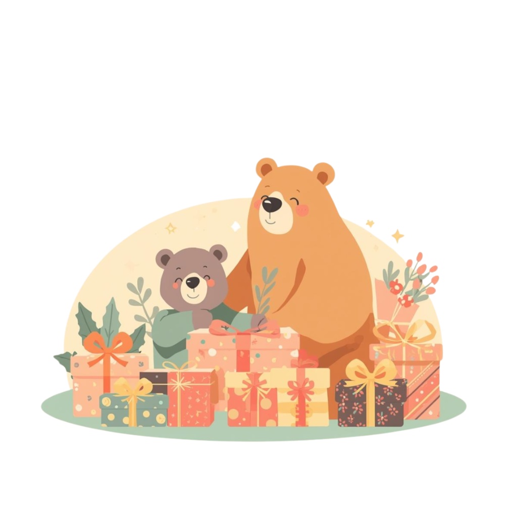 Christmas ClipArt Set|ナチュラルで大人可愛いクリスマスクリップアート20点セット(PNG・背景透過)