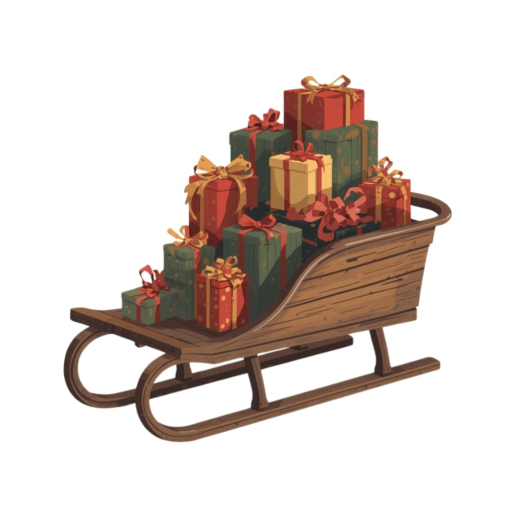 Christmas ClipArt Set|ナチュラルで大人可愛いクリスマスクリップアート20点セット(PNG・背景透過)