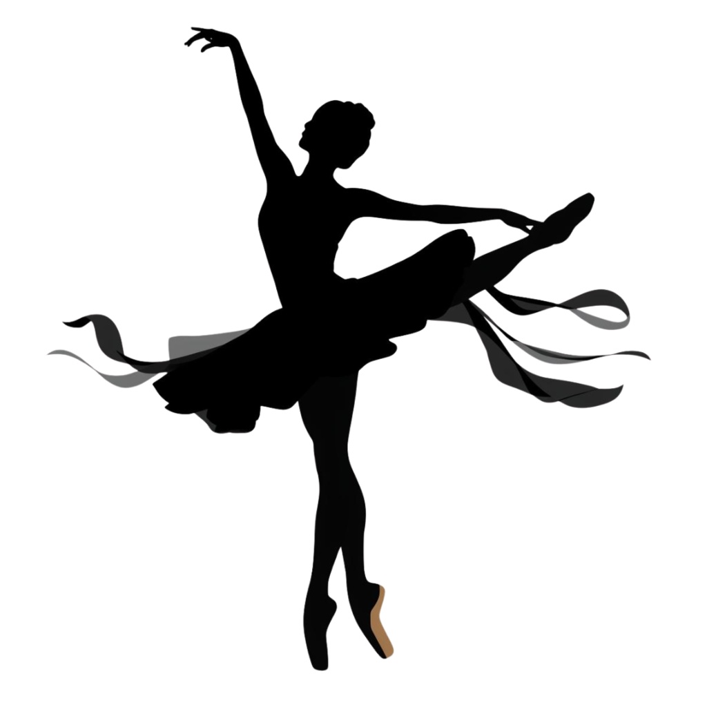 バレエ シルエット 素材集|エレガントなバレリーナ PNG 30枚セット